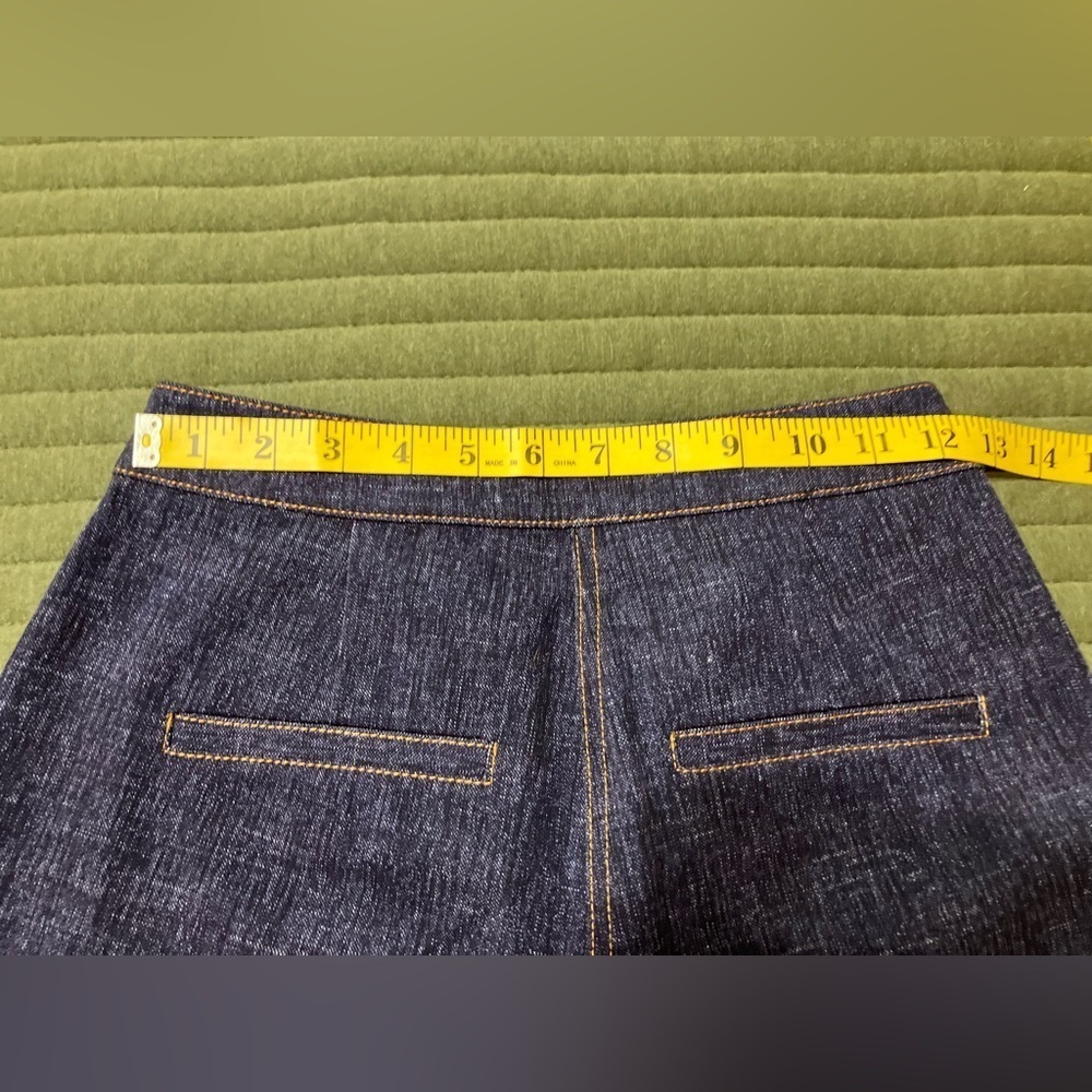 Pearl by Lela Rose Stretch Denim Deedie Pants in dark blue - Picture 5 of 8